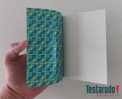 libreta Testarudo con tapa de Gardel, apoyada de costado