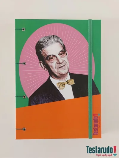 cuaderno copta Testarudo con tapa de Lacan, otra vista