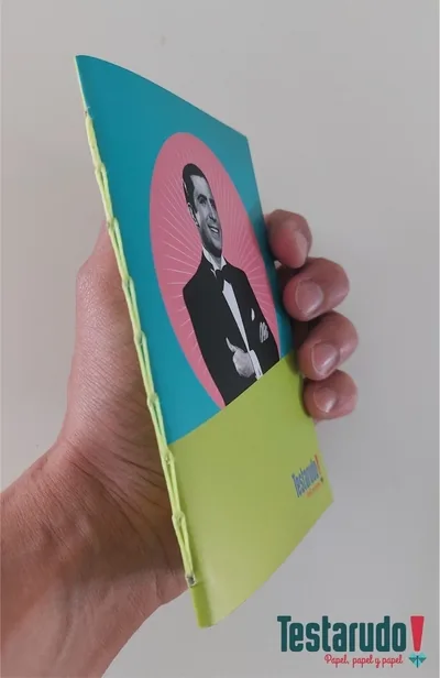 libreta Testarudo con tapa de Gardel, otra vista