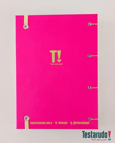 cuaderno copta Testarudo con tapa de Prince, otra vista