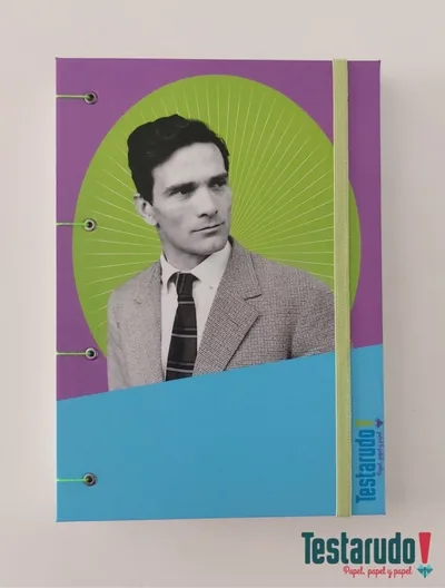 cuaderno copta Testarudo con tapa de Pasolini, otra vista