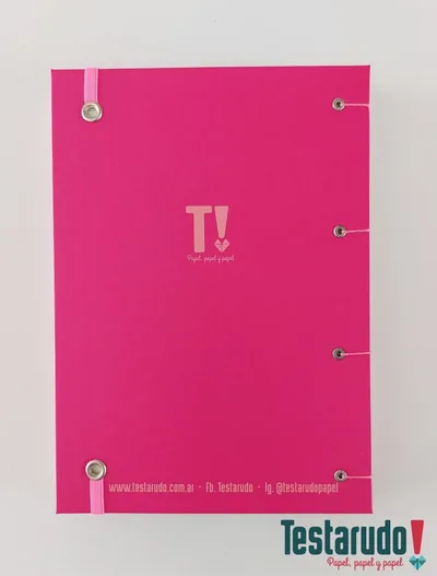 cuaderno copta Testarudo con tapa de Moria, otra vista