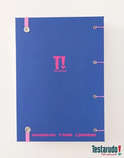 cuaderno copta Testarudo con tapa de Storni, otra vista