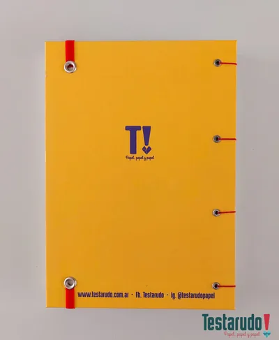 cuaderno copta Testarudo con tapa de Che Guevara, otra vista