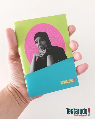 libreta Testarudo con tapa de Lemebel, otra vista