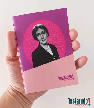 libreta Testarudo con tapa de Woolf, vista frontal