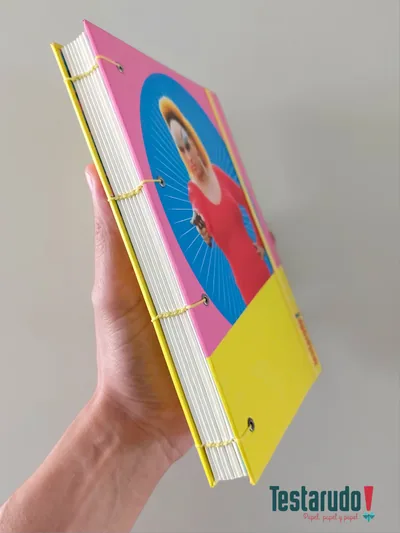 cuaderno copta Testarudo con tapa de Divine, otra vista