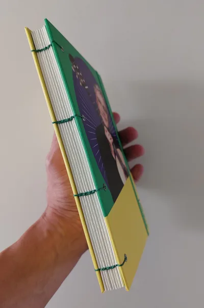 cuaderno copta Testarudo con tapa de Caetano Veloso, otra vista