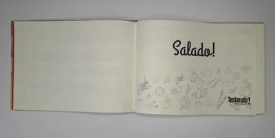 Recetario de cocina "Testarudo" — recetario de cocina Testarudo, apoyada de costado