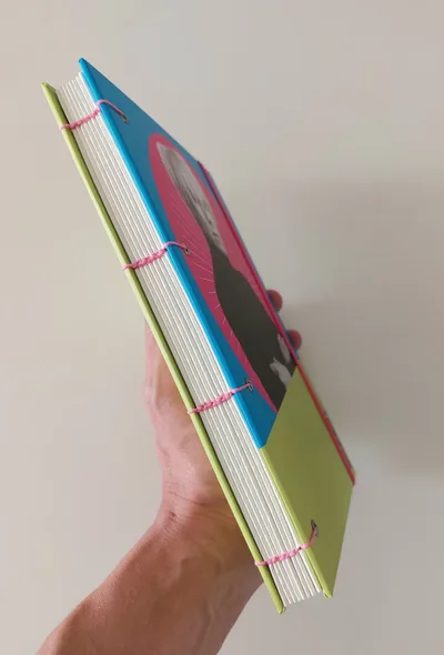cuaderno copta Testarudo con tapa de Andy Warhol, otra vista