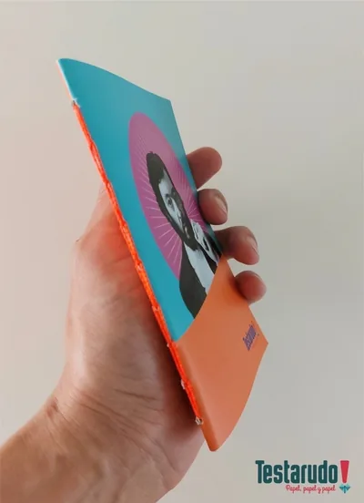 libreta Testarudo con tapa de Cortázar, otra vista