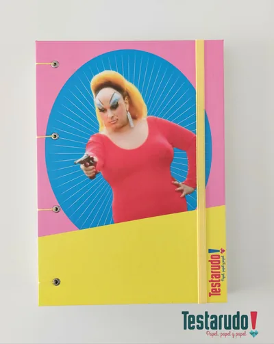 cuaderno copta Testarudo con tapa de Divine, vista frontal