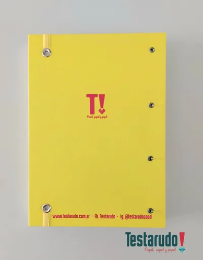 cuaderno copta Testarudo con tapa de Divine, otra vista