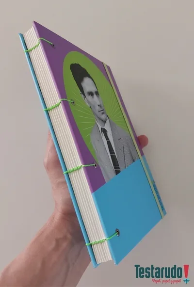cuaderno copta Testarudo con tapa de Pasolini, otra vista