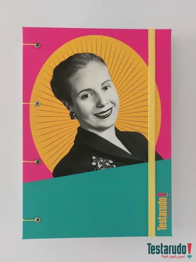cuaderno copta Testarudo con tapa de Eva, vista frontal