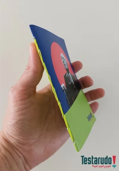libreta Testarudo con tapa de Borges, otra vista