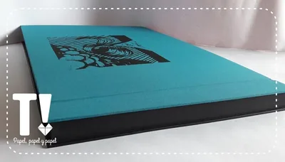 Carpetas personalizadas — trabajo especial Testarudo, apoyada de costado