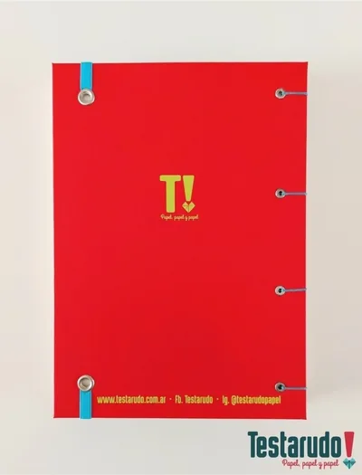cuaderno copta Testarudo con tapa de Cerati, otra vista