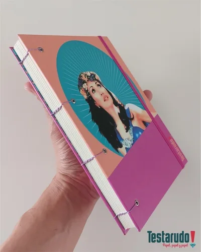 cuaderno copta Testarudo con tapa de Gilda, otra vista