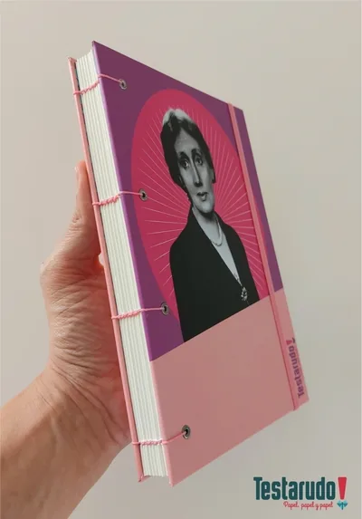 cuaderno copta Testarudo con tapa de Woolf, otra vista
