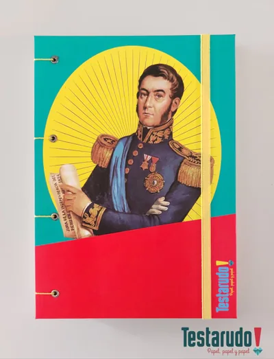 cuaderno copta Testarudo con tapa de San Martín, otra vista