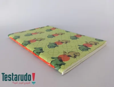Cuaderno tapa blanda 3 — cuaderno tapa blanda Testarudo, apoyada de costado