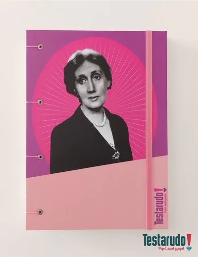 cuaderno copta Testarudo con tapa de Woolf, otra vista