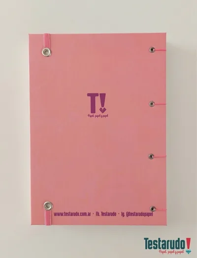 cuaderno copta Testarudo con tapa de Woolf, otra vista