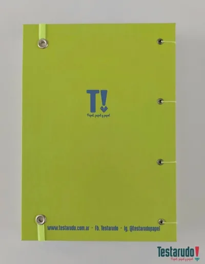 cuaderno copta Testarudo con tapa de Gardel, otra vista