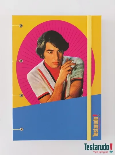 cuaderno copta Testarudo con tapa de Sandro, vista frontal