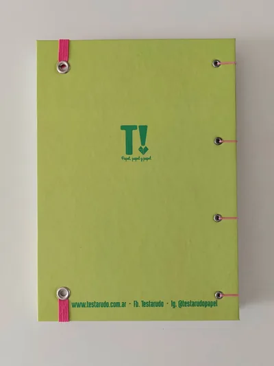 cuaderno copta Testarudo con tapa de Andy Warhol, otra vista