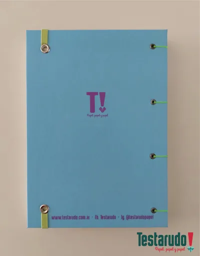 cuaderno copta Testarudo con tapa de Pasolini, otra vista
