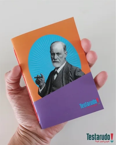 libreta Testarudo con tapa de Freud, vista frontal