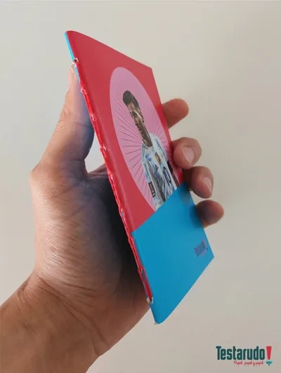 libreta Testarudo con tapa de Messi, otra vista