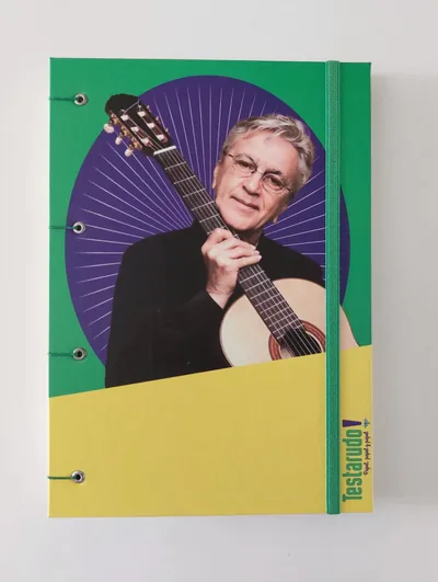 cuaderno copta Testarudo con tapa de Caetano Veloso, otra vista