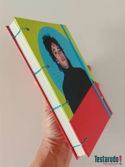 cuaderno copta Testarudo con tapa de Cerati, otra vista