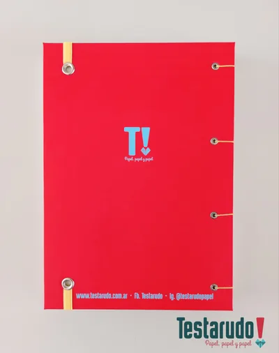 cuaderno copta Testarudo con tapa de San Martín, otra vista