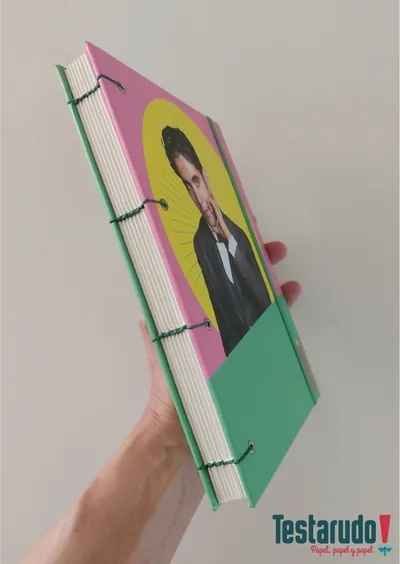 cuaderno copta Testarudo con tapa de Lorca, otra vista
